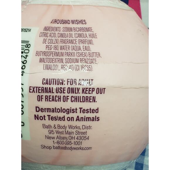 BBW A Thousand Wishes Fragrance Perfume Line Bath Fizzy Bomb w. Sea Butter 4 oz - Picture 2 of 2